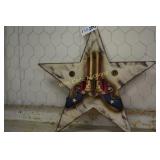 Wooden Star wall decor approximately  19"x19"