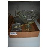 Cut Glass Serving Dishes lot of 11 pieces