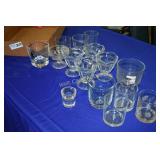 Dessert Dishes and Small Glasses lot of 15
