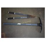 Pick Mattock with Fiberglass Handle and Fiscar