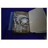 Travel Jewelry Case 6 Compartments with Earrings