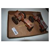 Metal Tractor Toys Vintage set of 2 American