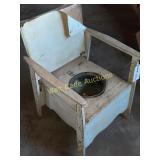 Potty Chair Vintage Handmade Approx. 32"x20"x22"