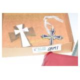 Christian lot 2 Bibles 2 Crosses 2 Biblical
