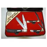 Old Tlmer Schrade 2014 Edition Case with 3 knives
