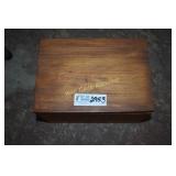 Wooden Box Full of Sports Collectors Cards