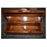 Wooden Tool Box approximately 8"x7"x19"