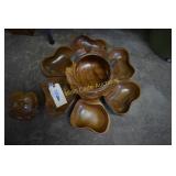 Serving Caddy/ Lazy Susan Wooden approximately