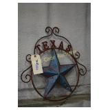 Texas Star wall art approximately 19"x19"