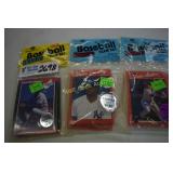 Baseball cards unopened set of 3 packs