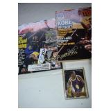 Kobe Bryant Collectors Card and magazines