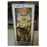 Genuine Porcelain Doll Collegiate Cheerleader
