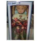 Genuine Porcelain Doll Collegiate Cheerleader