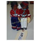 Carlson Dolls Navaho Chief and Navaho Princess