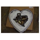 Texas and gun heart wall art approximately