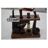 Pipes with Holder set of 4