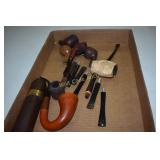 Pipes and replacement parts and Cologne bottle