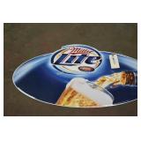 Miller Light tin sign approximately 21"x41"