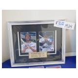 Willie Mays/Hank Aaron Signed Photo in Frame -