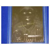 Bob Feller 22 KT Gold Graded Card - 1990