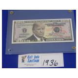 Donald Trump Novelty Bill - Collectible