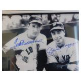 Williams, Dimaggio Signed Framed Photo - COA