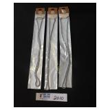 Rope Chains - Lot of 3 Silver 12" Necklaces