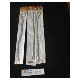 Rope Chains - Lot of 3 Silver 12" Necklaces