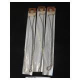 Rope Chains - Lot of 3 Silver 12" Necklaces