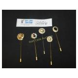 Sweater Pins - Lot of 5 - Gold Pins Can Be Also