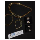 Gold Jewelry - Mixed Lot of Necklace, Bracelets,