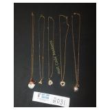 Gold Necklaces - Lot of 5