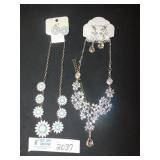 Necklace and Earring Sets - Lot of 2