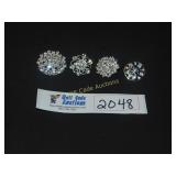 Silver Broaches - Lot of 4