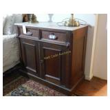 Antique Cabinet with Custom Marble top Approx.