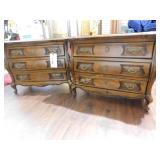 Barony End Tables Solid Wood Set of 2 Approx.