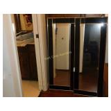 Mirrors Black and Gold Set of 2 Approx. 49"x18"