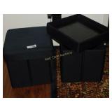 Outdoor Storage Ottoman with Reversible Tray