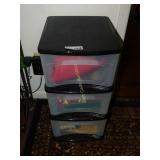 Storage Container with Christmas Items and Décor