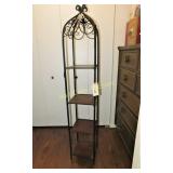 Shelf Metal and Wood Decorative 5 Shelfs Approx.
