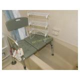 Bath/Shower Chair and Organizer Rack