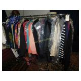 Upscale Ladies Clothes and Rack- All Dry Cleaned