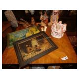 Indian Home Décor Lot- Framed Art and Figurines