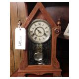 Desk Clock With Key Vintage - In Great Shape