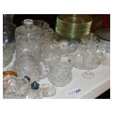 Clear Glassware Collectibles -  Serving and