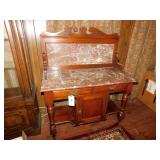 Elegant Marble Buffet Table Antique With