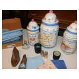 Canister Set Dutch Theme Kitchen Décor Canisters