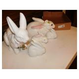 Rabbit Collection Porcelain lot of 5