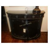 Entry Table/Cabinet with Marble Top Vintage