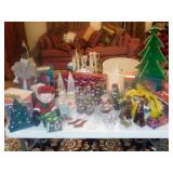 Christmas Mixed lot-Ornaments, Garland, Lights
